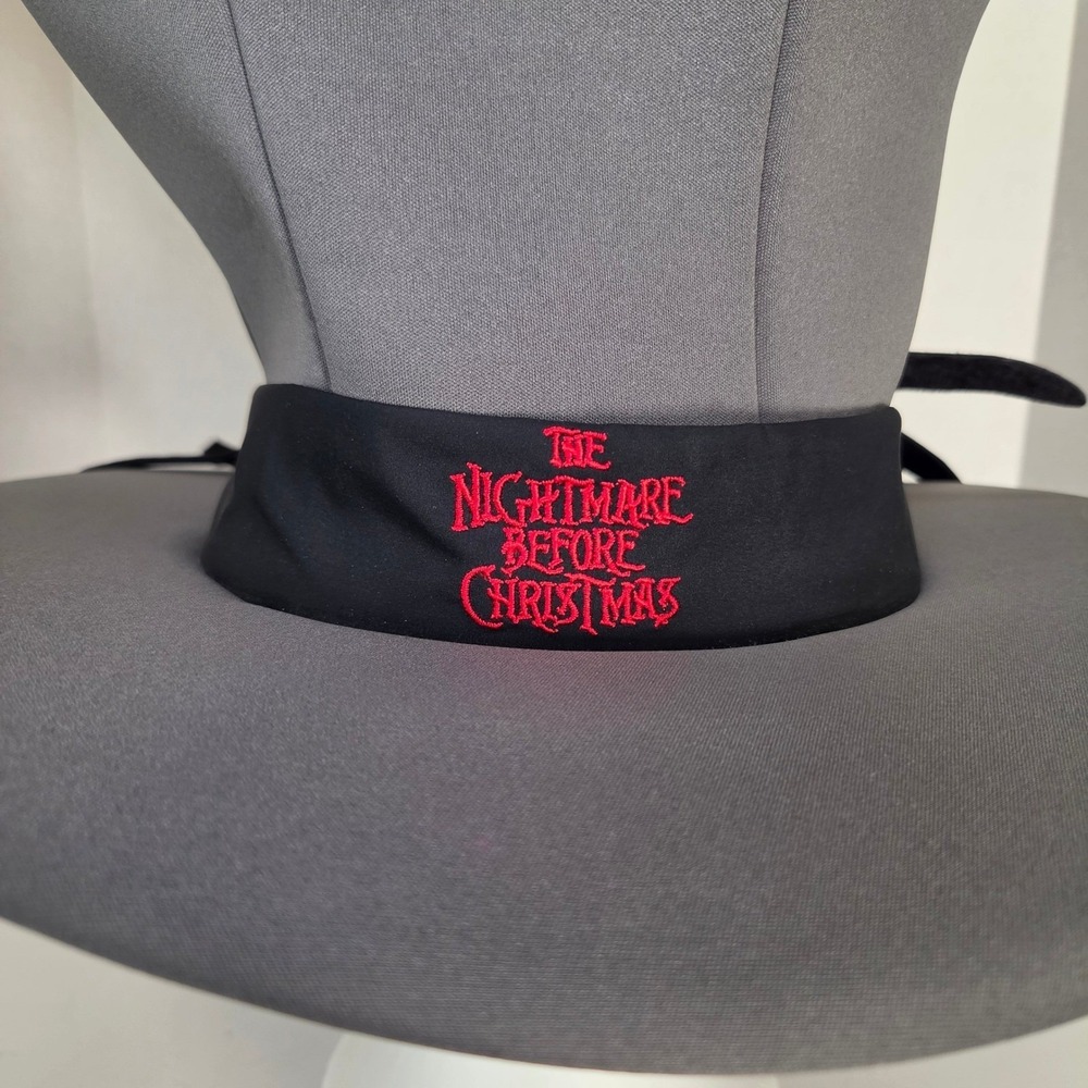 Disney Parks Nightmare Before Christmas Jack Skellington Foam Top Hat Grey Adult - Picture 4 of 14